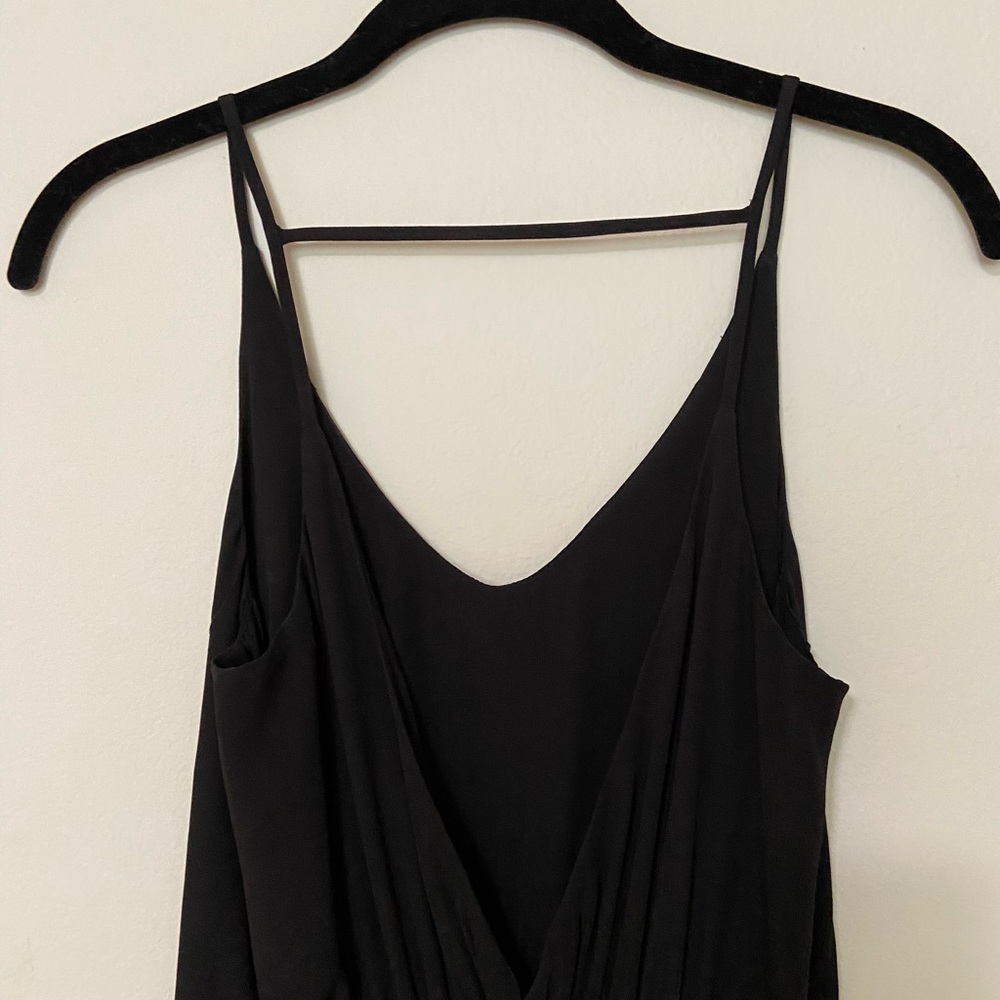 HM Black Open Back Maxi Dress